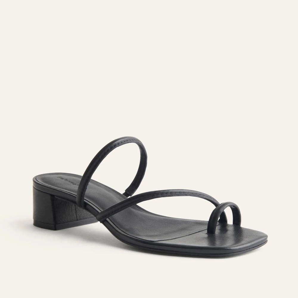 Reformation Meena Toe Ring Block Heel Sandal - Size 10